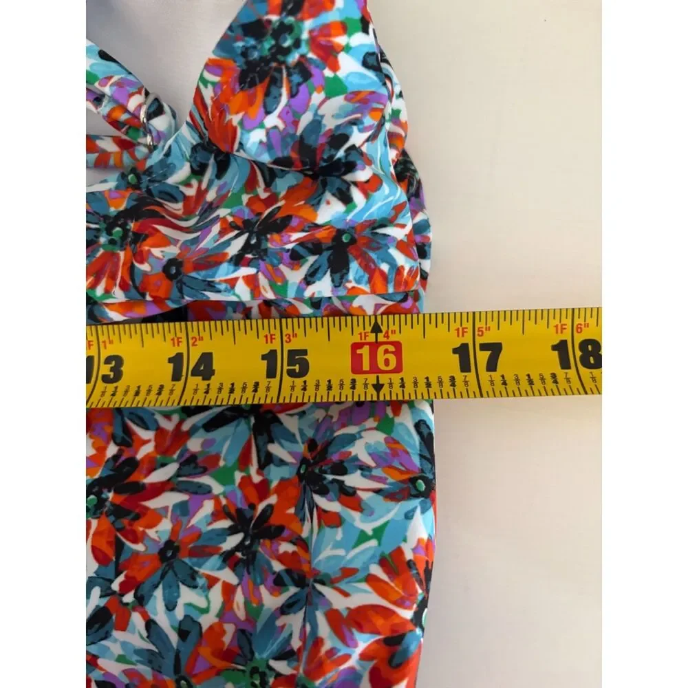 Eco Beach Floral Tankini Top XL Multicolor